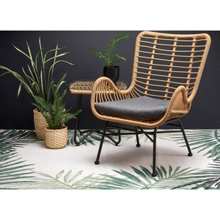 Fotel rattanowy boho Ikaro Halmar | Naturalny design