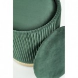 Pufy welurowe Monty Halmar | Zestaw glamour, ciemno zielony