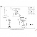 Hoker pikowany Halmar H-95 | Zielony, regulowany | Kup online