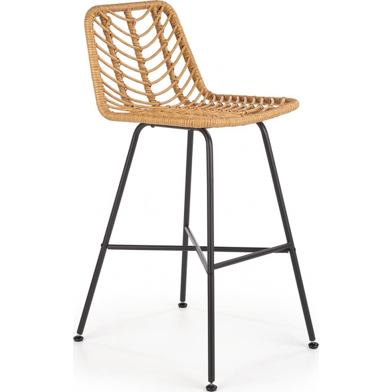 Hoker rattanowy Halmar H-97 | Naturalny, wygodny, do kuchni i baru