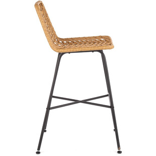 Hoker rattanowy Halmar H-97 | Naturalny, wygodny, do kuchni i baru