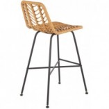 Hoker rattanowy Halmar H-97 | Naturalny, wygodny, do kuchni i baru