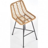 Hoker rattanowy Halmar H-97 | Naturalny, wygodny, do kuchni i baru