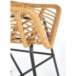 Hoker rattanowy Halmar H-97 | Naturalny, wygodny, do kuchni i baru