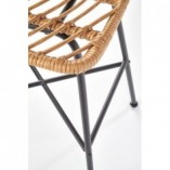 Hoker rattanowy Halmar H-97 | Naturalny, wygodny, do kuchni i baru