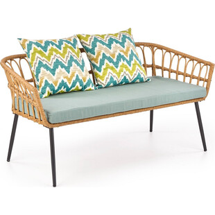 Sofa rattanowa Halmar 140cm | Komfortowy wypoczynek w ogrodzie