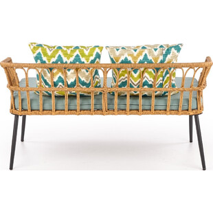 Sofa rattanowa Halmar 140cm | Komfortowy wypoczynek w ogrodzie