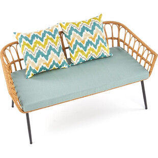 Sofa rattanowa Halmar 140cm | Komfortowy wypoczynek w ogrodzie