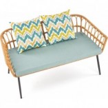 Sofa rattanowa Halmar 140cm | Komfortowy wypoczynek w ogrodzie