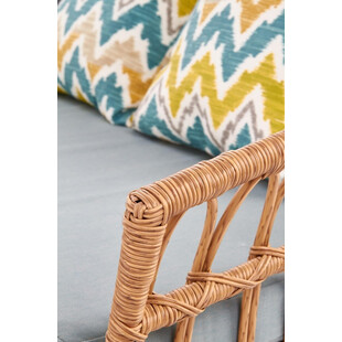 Sofa rattanowa Halmar 140cm | Komfortowy wypoczynek w ogrodzie