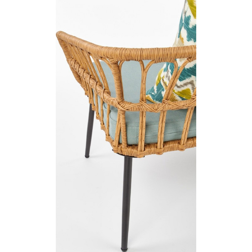 Sofa rattanowa Halmar 140cm | Komfortowy wypoczynek w ogrodzie