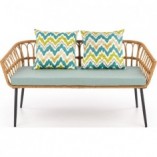 Sofa rattanowa Halmar 140cm | Komfortowy wypoczynek w ogrodzie