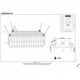 Sofa rattanowa Halmar 140cm | Komfortowy wypoczynek w ogrodzie