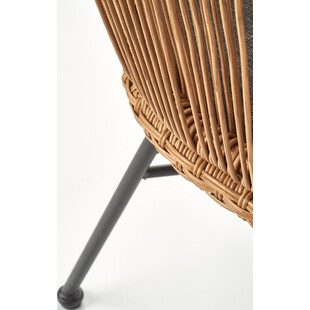 Krzesło rattanowe boho Halmar K400 | Naturalny design