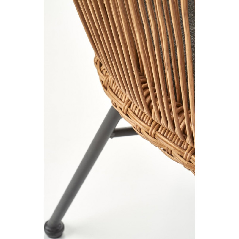 Krzesło rattanowe boho Halmar K400 | Naturalny design