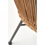 Krzesło rattanowe boho Halmar K400 | Naturalny design