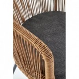 Krzesło rattanowe boho Halmar K400 | Naturalny design
