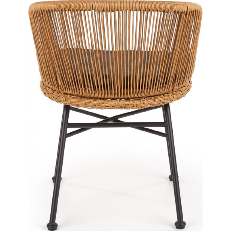 Krzesło rattanowe boho Halmar K400 | Naturalny design
