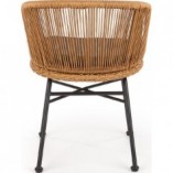 Krzesło rattanowe boho Halmar K400 | Naturalny design