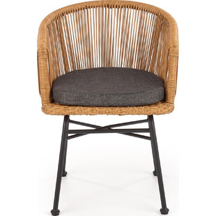 Krzesło rattanowe boho Halmar K400 | Naturalny design