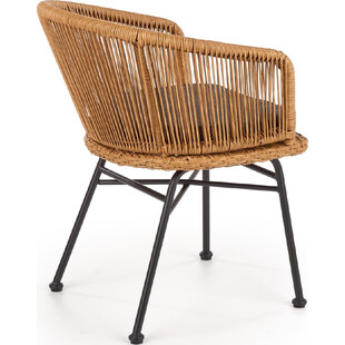 Krzesło rattanowe boho Halmar K400 | Naturalny design