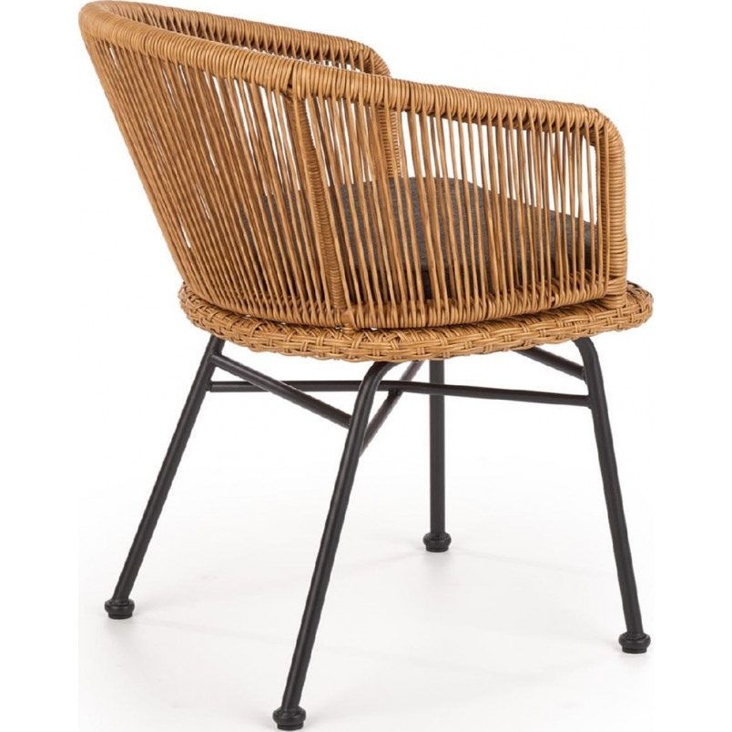Krzesło rattanowe boho Halmar K400 | Naturalny design