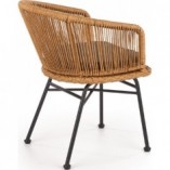 Krzesło rattanowe boho Halmar K400 | Naturalny design