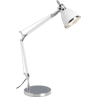 Lampa biurkowa nowoczesna Octavia Chrom/Biała marki Brilliant