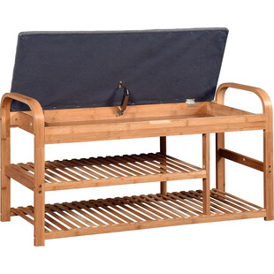 Ławka Halmar ST-13: Bambus, Półka na Buty | 100cm