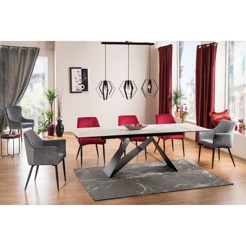 Stół rozkładany Westin 3 Signal | Marmurowy blat 160x90cm