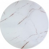 Stolik kawowy glamour Vega | Signal - 80cm, biały marmur, złoty