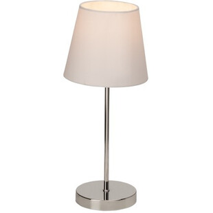 Lampa stołowa nocna Kasha - Brilliant - Biała, chrom
