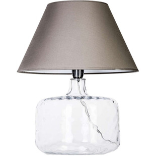 Lampa stołowa szklana Paris szara - 4Concepts | Elegancki design