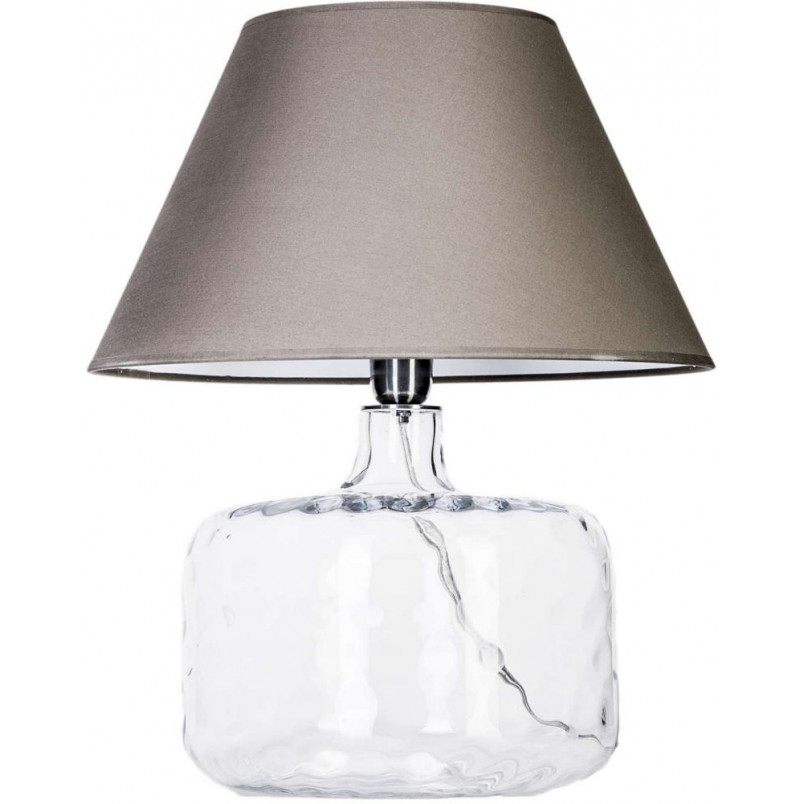 Lampa stołowa szklana Paris szara - 4Concepts | Elegancki design