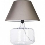 Lampa stołowa szklana Paris szara - 4Concepts | Elegancki design