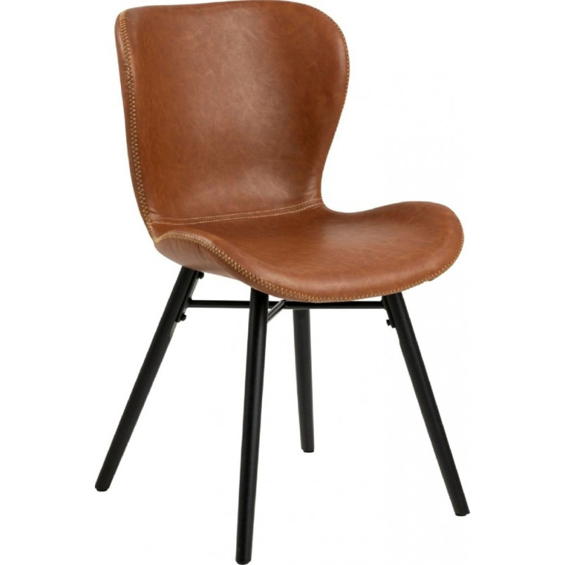 Krzesło Actona Batilda Retro - Brąz/Czarny | Elegancki Design