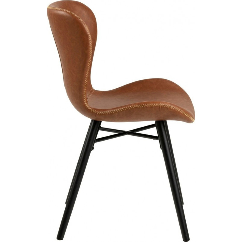 Krzesło Actona Batilda Retro - Brąz/Czarny | Elegancki Design
