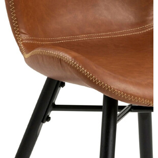 Krzesło Actona Batilda Retro - Brąz/Czarny | Elegancki Design