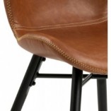 Krzesło Actona Batilda Retro - Brąz/Czarny | Elegancki Design
