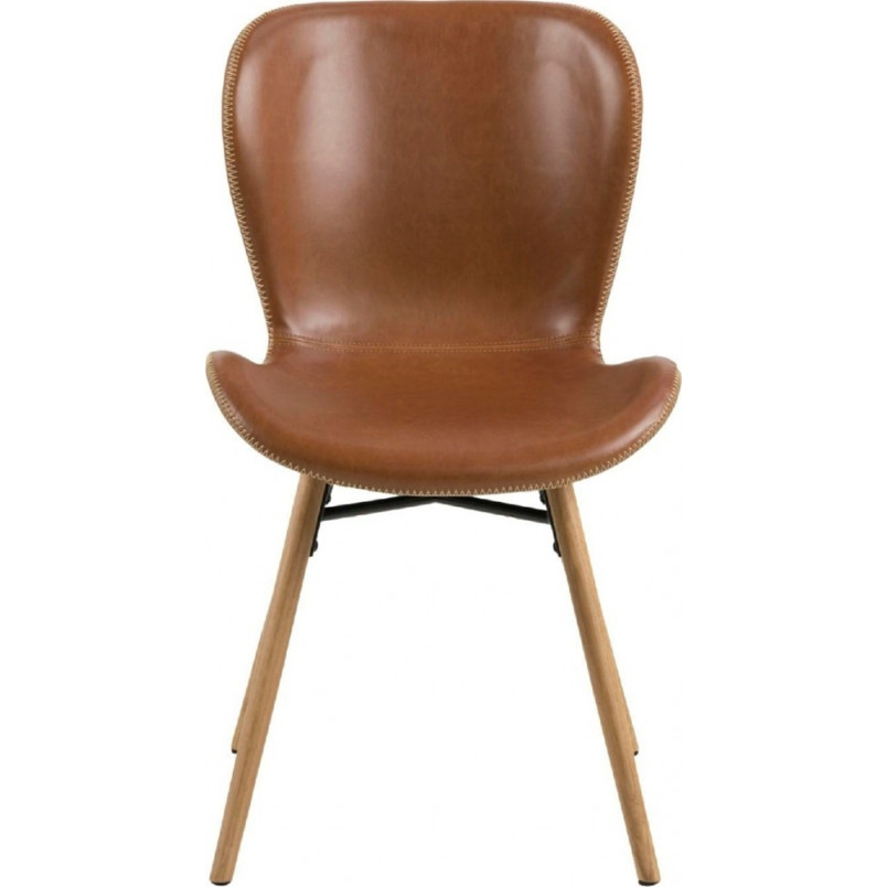 Krzesło Actona Batilda Retro - Brąz/Dąb - Stylowy Design