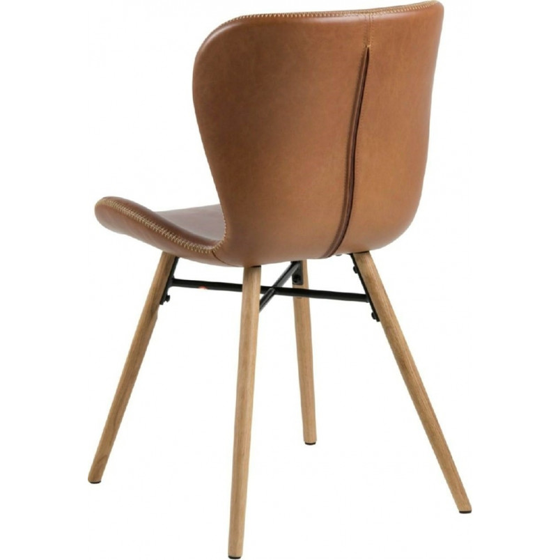 Krzesło Actona Batilda Retro - Brąz/Dąb - Stylowy Design