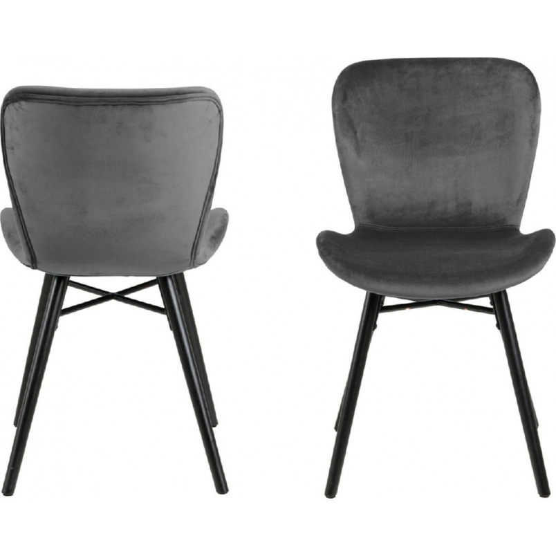 Krzesło welurowe Actona Batilda - Elegancki design, Komfort |