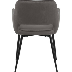 Krzesło Actona Ranja - Elegancki design | Szare, z podłokietnikami