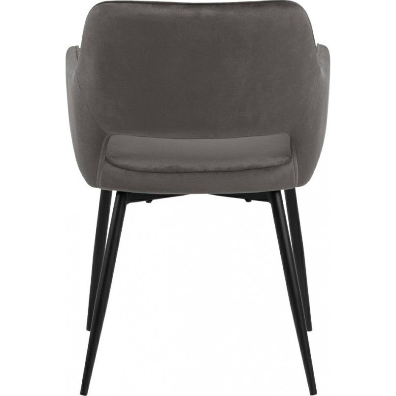 Krzesło Actona Ranja - Elegancki design | Szare, z podłokietnikami