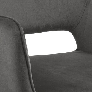Krzesło Actona Ranja - Elegancki design | Szare, z podłokietnikami