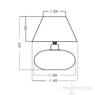 Lampa stołowa czarna Stockholm - 4Concept | Eleganckie oświetlenie