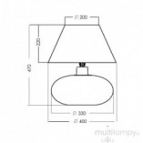 Lampa stołowa czarna Stockholm - 4Concept | Eleganckie oświetlenie