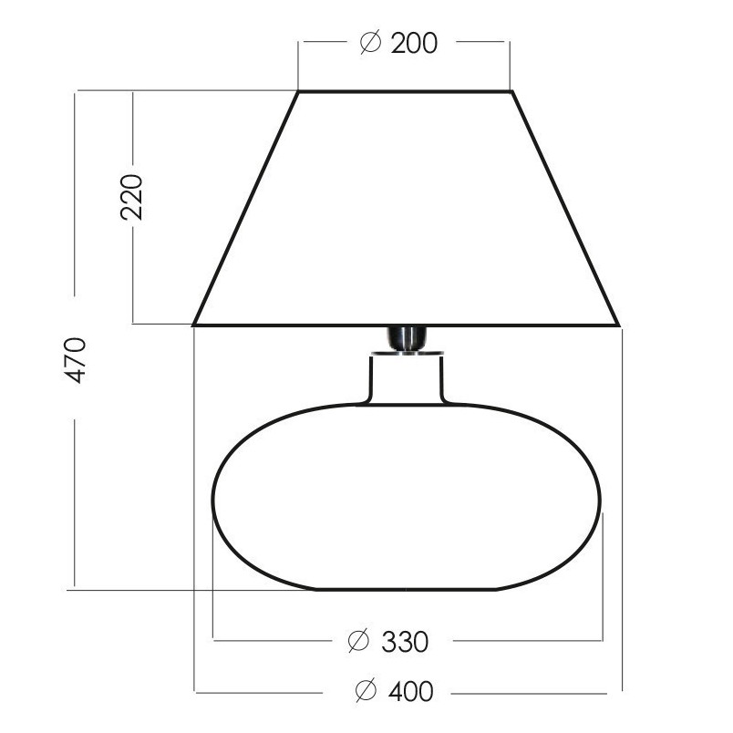 Lampa stołowa biała Stockholm | 4Concept - Eleganckie oświetlenie