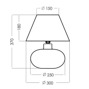 Lampa stołowa Bergen biała 4Concept | Eleganckie oświetlenie