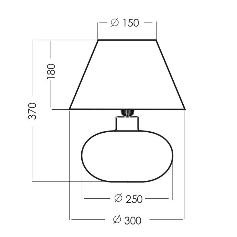 Lampa stołowa Bergen biała 4Concept | Eleganckie oświetlenie